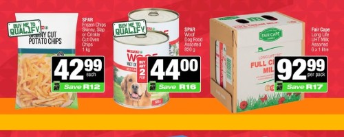 Spar in store special