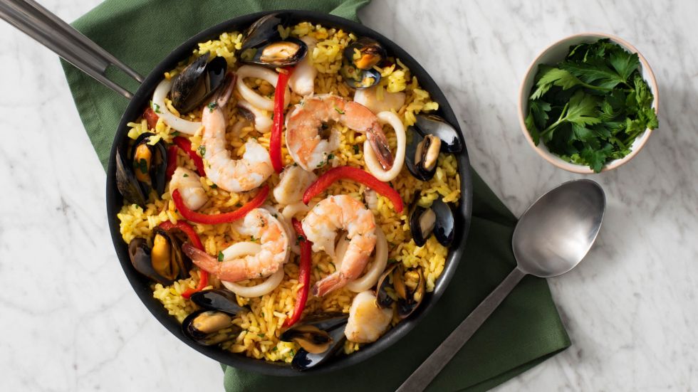 Mexican-Style Seafood Paella Recipe